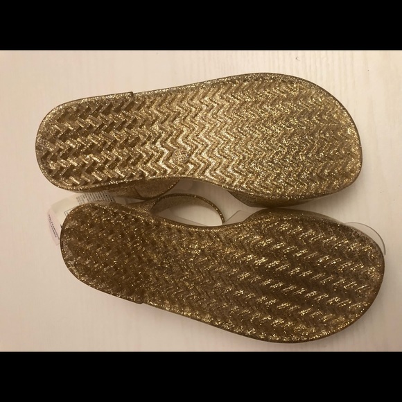 Toddler Girls Gold Glitter Sandel Size 11 - Picture 3 of 3